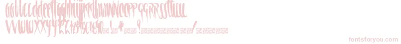 Spiral Font – Pink Fonts on White Background