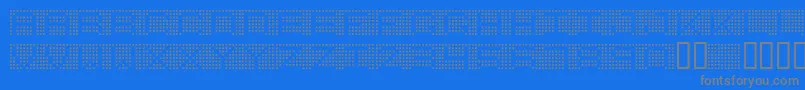 fuente 7inchRegular – Fuentes Grises Sobre Fondo Azul