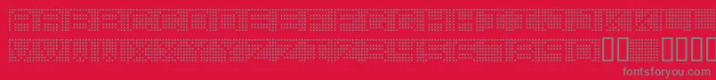 7inchRegular Font – Gray Fonts on Red Background