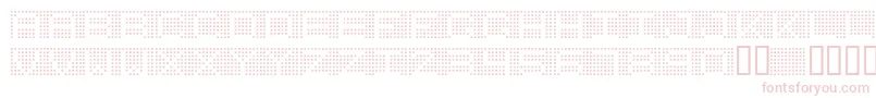 Fonte 7inchRegular – fontes rosa em um fundo branco