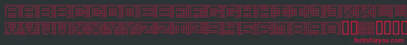 7inchRegular Font – Red Fonts on Black Background