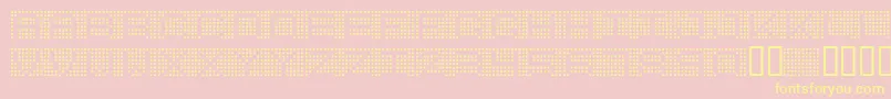 7inchRegular Font – Yellow Fonts on Pink Background