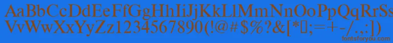 Шрифт Times.Kz – коричневые шрифты на синем фоне