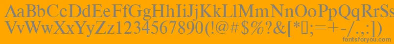 Шрифт Times.Kz – серые шрифты на оранжевом фоне