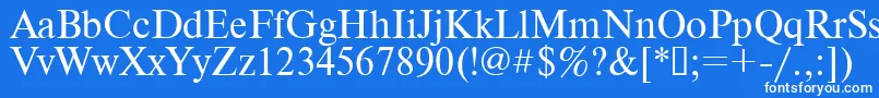 Шрифт Times.Kz – белые шрифты на синем фоне