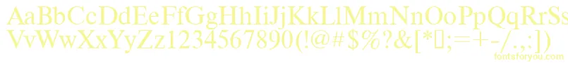 Times.Kz-fontti – keltaiset fontit