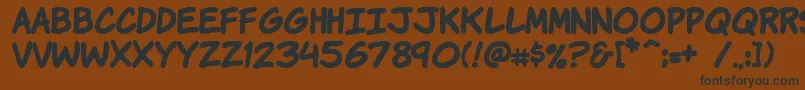 More about Komikahb Font Komikahb Font – Black Fonts on Brown Background