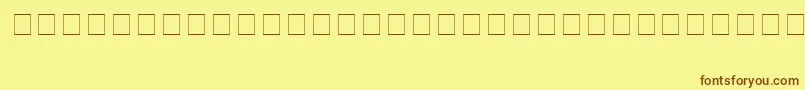 DingDongBold Font – Brown Fonts on Yellow Background