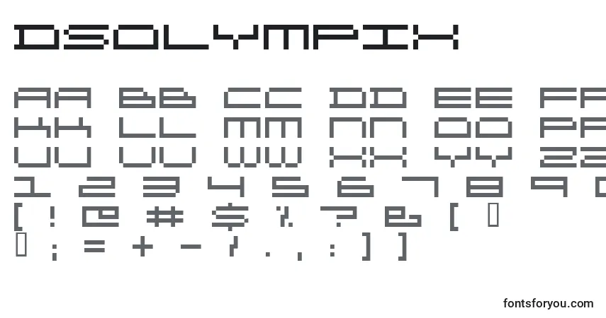 Police DsOlympix - Alphabet, Chiffres, Caractères Spéciaux