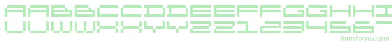 DsOlympix Font – Green Fonts on White Background