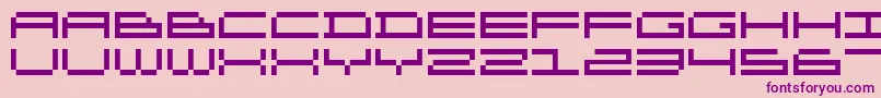 DsOlympix Font – Purple Fonts on Pink Background