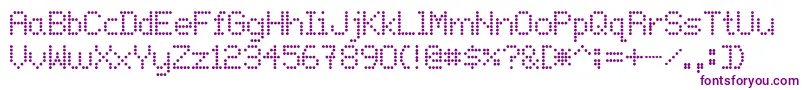 OnlyWhenIDoFonts Font – Purple Fonts on White Background