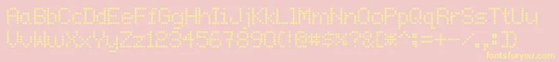 OnlyWhenIDoFonts Font – Yellow Fonts on Pink Background