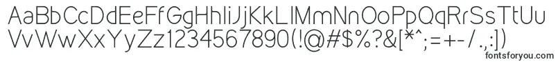 KirvyLight-fontti – Televisioon tarkoitetut fontit
