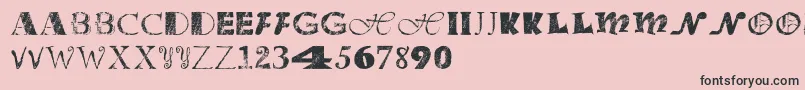 Officejunk Font – Black Fonts on Pink Background
