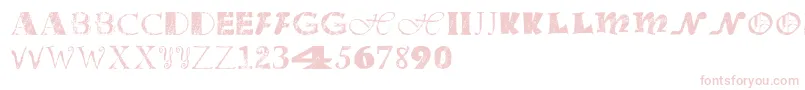 Officejunk Font – Pink Fonts on White Background