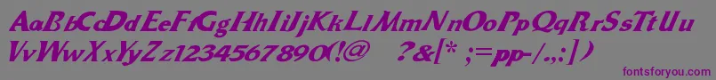 Dr.Peppers Font – Purple Fonts on Gray Background