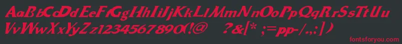 Dr.Peppers Font – Red Fonts on Black Background