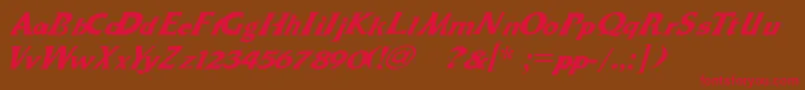Dr.Peppers Font – Red Fonts on Brown Background