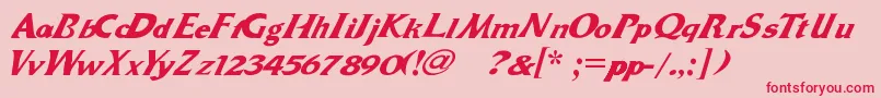 Dr.Peppers Font – Red Fonts on Pink Background