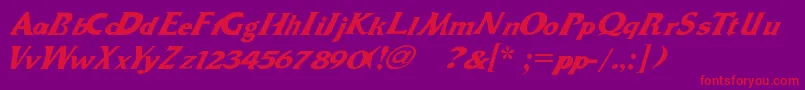 Dr.Peppers Font – Red Fonts on Purple Background