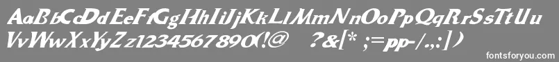 Dr.Peppers Font – White Fonts on Gray Background