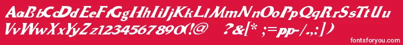 Dr.Peppers Font – White Fonts on Red Background