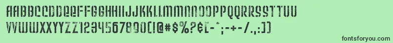WeltronUrban Font – Black Fonts on Green Background