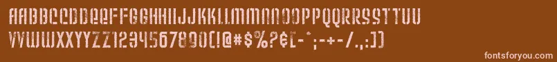 WeltronUrban Font – Pink Fonts on Brown Background