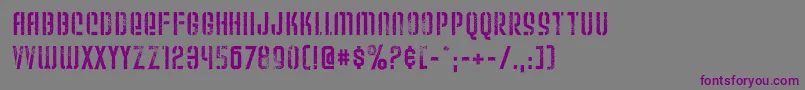 Шрифт WeltronUrban – фиолетовые шрифты на сером фоне