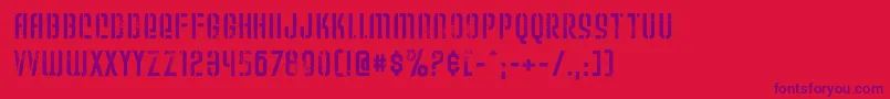 WeltronUrban Font – Purple Fonts on Red Background