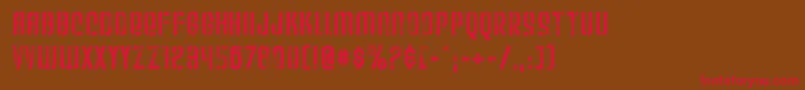 WeltronUrban Font – Red Fonts on Brown Background