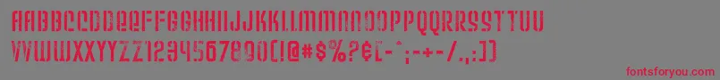 WeltronUrban Font – Red Fonts on Gray Background