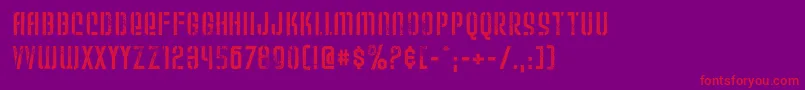 WeltronUrban Font – Red Fonts on Purple Background