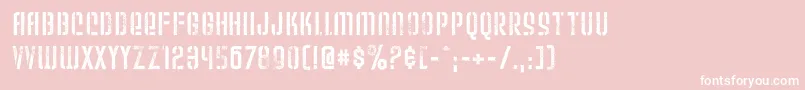 WeltronUrban Font – White Fonts on Pink Background