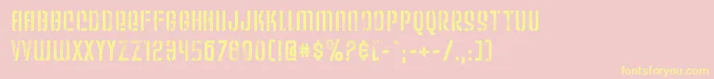 WeltronUrban Font – Yellow Fonts on Pink Background
