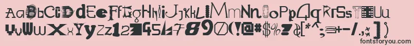Labmix Font – Black Fonts on Pink Background