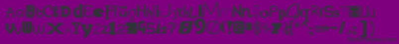Подробнее о шрифте Labmix Шрифт Labmix – чёрные шрифты на фиолетовом фоне