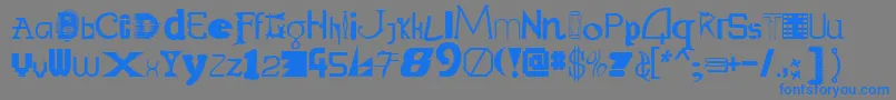 Labmix-fontti – siniset fontit harmaalla taustalla