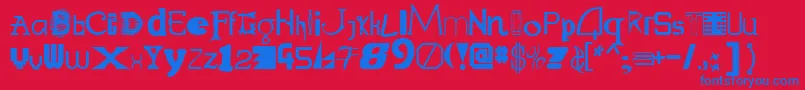 En savoir plus sur la police Labmix Police Labmix – polices bleues sur fond rouge