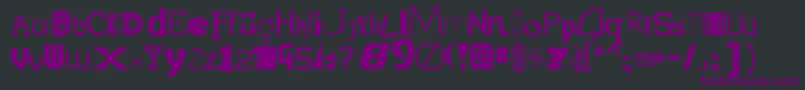 Шрифт Labmix – фиолетовые шрифты на чёрном фоне