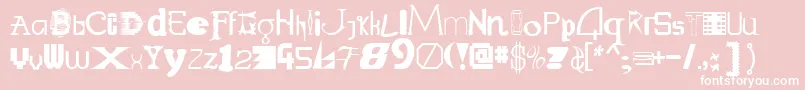 Labmix Font – White Fonts on Pink Background