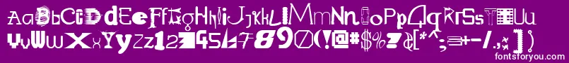 Lisätietoja Labmix-fontista Labmix-fontti – valkoiset fontit violetilla taustalla