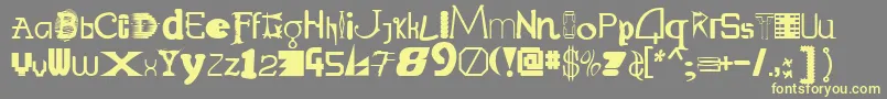 Lisätietoja Labmix-fontista Labmix-fontti – keltaiset fontit harmaalla taustalla