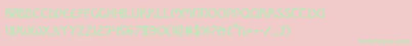 Brinathync Font – Green Fonts on Pink Background