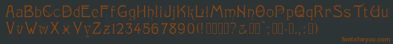 Monopol Font – Brown Fonts on Black Background