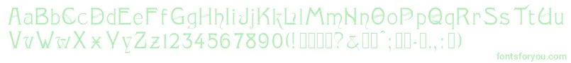 Monopol Font – Green Fonts on White Background