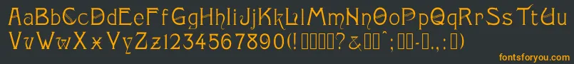Więcej informacji o czcionce Monopol Czcionka Monopol – pomarańczowe czcionki na czarnym tle