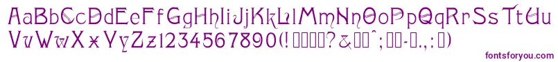 Monopol Font – Purple Fonts on White Background