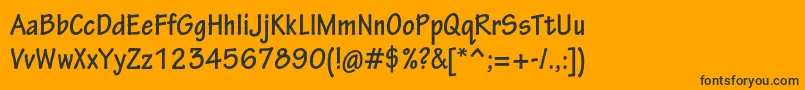 TektonproBoldcond Font – Black Fonts on Orange Background